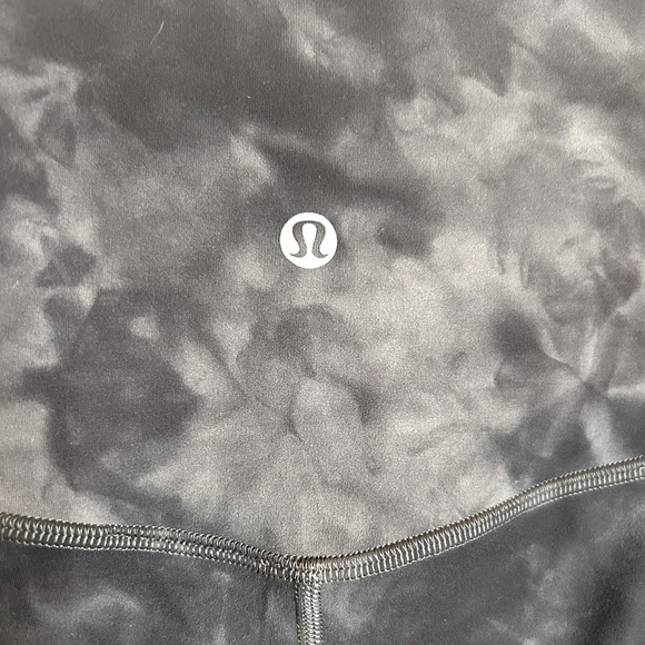 Lululemon Align Pant 25" *Diamond Dye- Pitch Grey Graphite Grey/ Size 10 - Picture 8 of 11